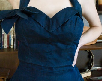 b&w Vintage Halter top main image 1