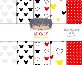 SALE Mickey Mouse digital paper pack - 02