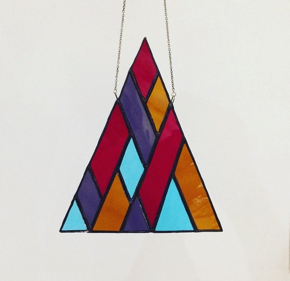 Stained Glass Triangle Waves