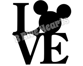 Download Mickey love svg | Etsy