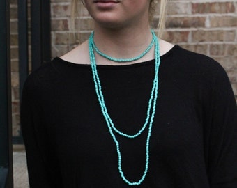 Turquoise Infinity Necklace