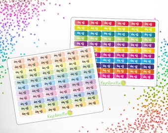 Day Off Planner Stickers