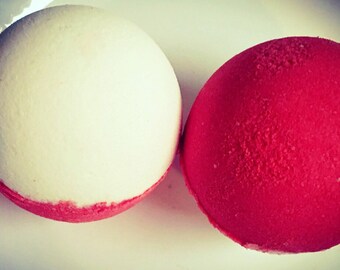 Pokemon pokeball bath bomb.. surprise Pokémon figure inside! Raspberry lemonade shea butter bath bomb sale bath bomb