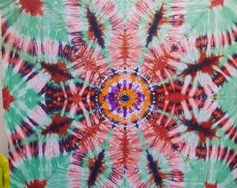 Rayon Tie Dye Mandala Mural 110 x 125 cm