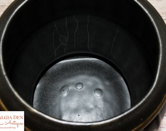 Vintage Ceramic Cookie Jar | McCoy USA Pottery | Rustic Kitchen Decor