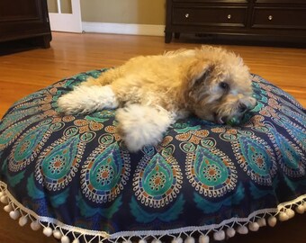 Mandala Floor Pillow, Dog Bed, Boho decor, floor pillow cover, floor pillow, boho dog bed, boho party, boho floor pillow