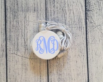 Personalized Earbud Case w/ earbuds