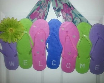 Items similar to Flip Flop Wreath on Etsy