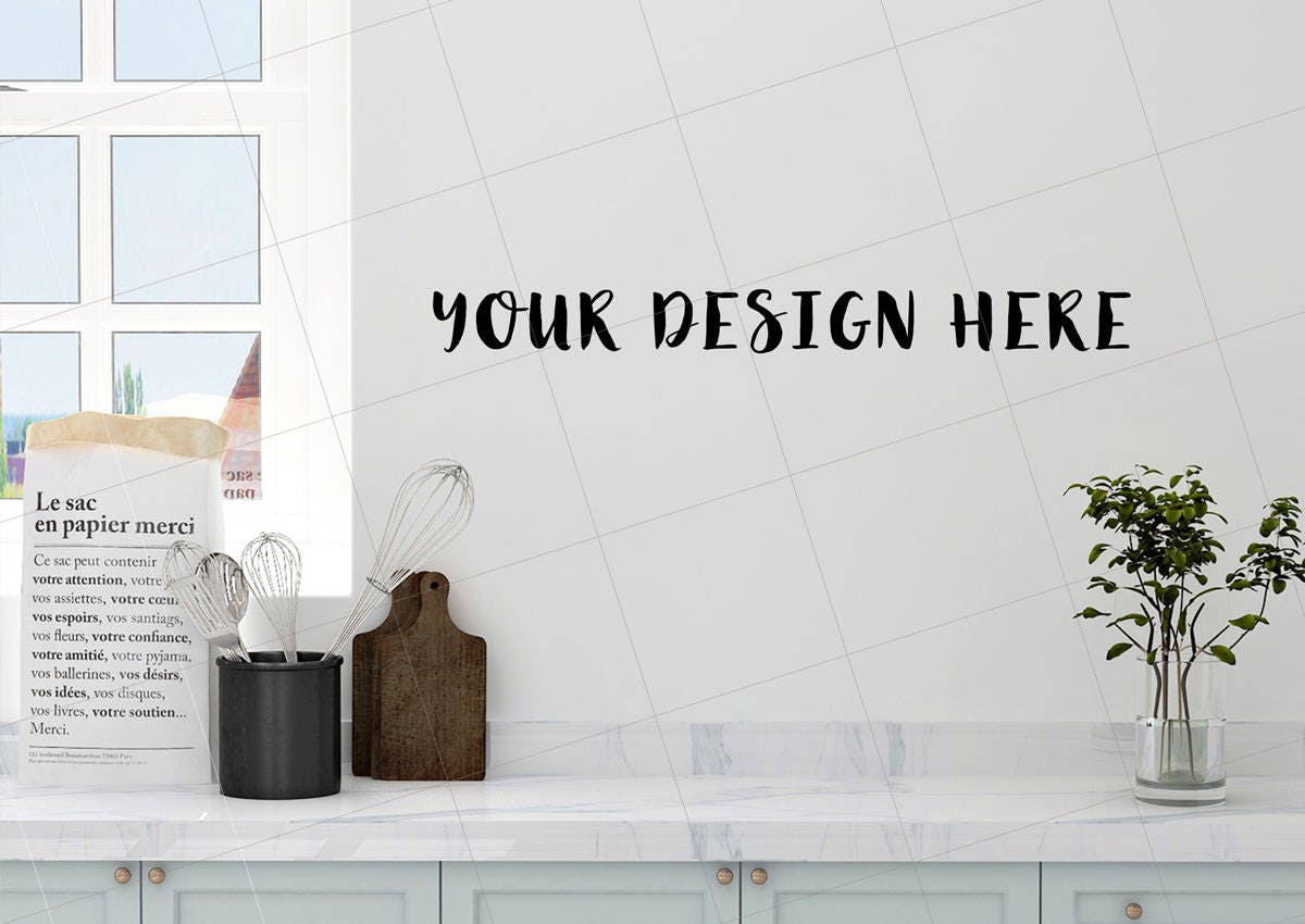 Download Kitchen Mock up Blank Wall Photography Kitchen Wall Art