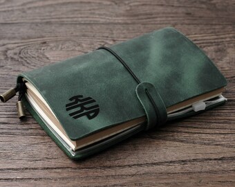 Refillable Leather Journal, Refillable Leather Notebook, Custom Leather Notebook, Custom Logo Journal