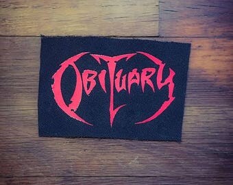 Obituary Logo Band Patch Death Metal