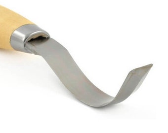 Mora 163 Stainless Steel Crook knife spoon & bowl wood carving tool 25mm radius - carving hook - Made in Sweden by Morakniv