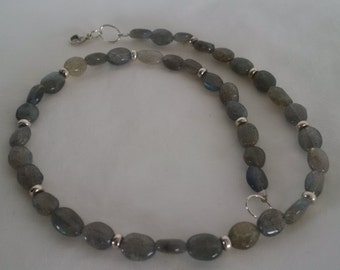 Labradorite and Silver necklace