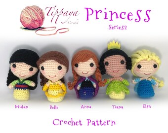 Crochet pattern of 5 princess series 2
