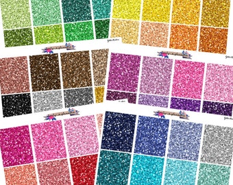 Glitter Headers, glitter stickers, glitter header planner sticker, planner stickers, header planner stickers, header stickers