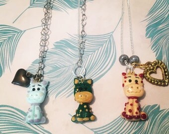 Lucky Giraffe Necklace - Silver Chain