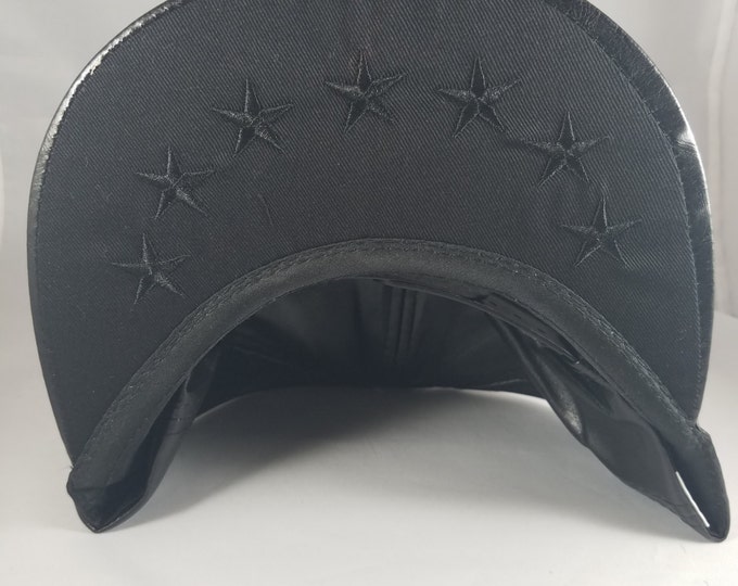 All Black Angry Snapback Hat