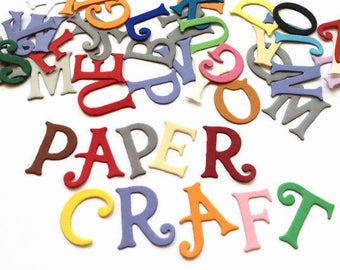 Die Cut Letters Uppercase alphabet letters size from