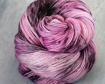 Fingering, Speckled, Hand Dyed Yarn, 80/20 SW Merino Nylon, 100 grams/400 yards *Molly*