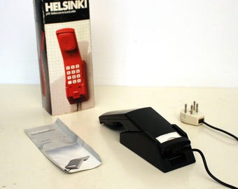 PTT 21-1271 black wall phone type Helsinki, 1985