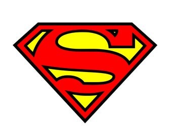 Superman SVG, superhero svg, superman sign, cricut silhouette cutting file, dxf, eps, png, download