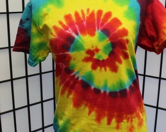 Classic Rainbow tie Dye Shirt Adult Medium