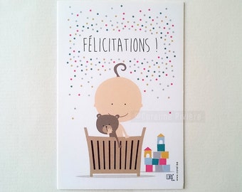 Félicitations Bébé Carte | Etsy