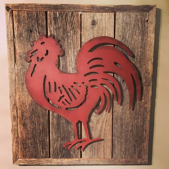 Rooster Decor Tin Rooster Rustic Decor Rooster   Il 570xN.1188042123 2yey 