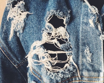 Distressed Denim Jacket