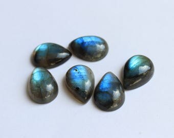 Natural pear shape Labradorite Cabochon Gemstone AAA All mm size available-7x10, 8x12, 9x13, 10x14, 12x16, 13x18, 15x20, 16x22, 18x25, 20x30