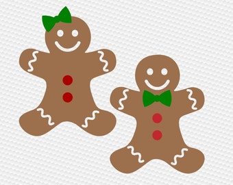 Gingerbread man svg | Etsy