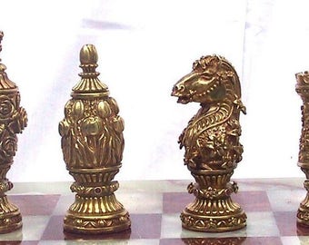 Tigrani “Flowers” Sterling Silver Chess set