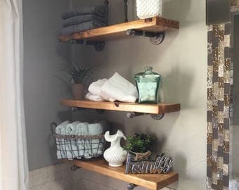Floating Shelves | Farmhouse Floating Shelf | Kitchen Shelf | Rustic Floating Shelves