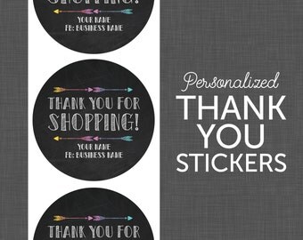 Stickers - Lularoe Thank You - Lularoe Black - Personalized