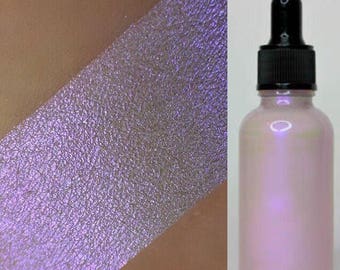 You're Turning Violet, Violet - Violet Purple Reflective Liquid Highlight - Cover Fx Dupe - Irridescent Color Shifting Illuminator Highlight