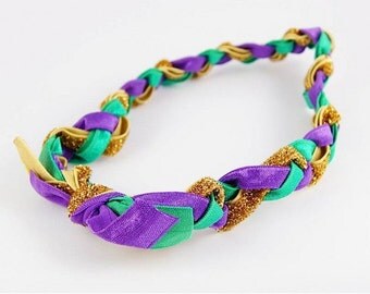 baby mardi gras headband