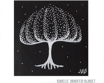 Tree of life black and white