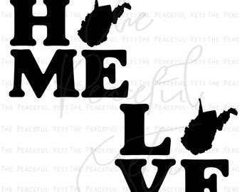 Free Free 339 West Virginia Home Svg SVG PNG EPS DXF File
