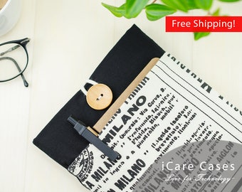 MacBook Pro 13 Sleeve Case For MacBook Pro 13 MacBook Pro Case 13 Retina Apple Mac Pro 13 Inch Case Cover Black White Text Print with Pocket