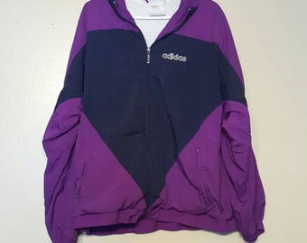 purple adidas windbreaker