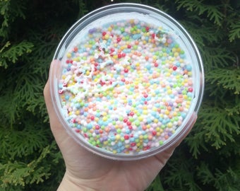 Blue Unicorn - Slime - Floam - Styrofoam beads