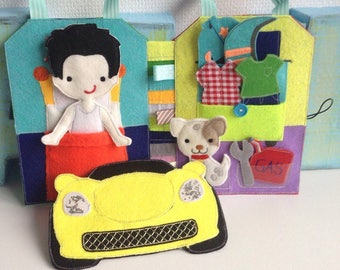Quiet Book Personalized Felt Book play book Fabric Baby Book Busy Book travel toy Montessori Learning sensory book soft book activity book