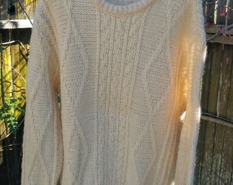 Vintage Pendleton Fisherman's Sweater-70s Cable Knit Sweater