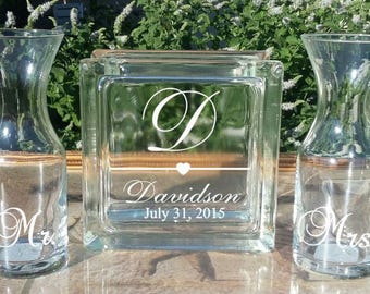 Unity Sand Ceremony Set, 3 Piece Set, Wedding Sand Set