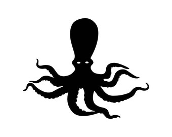 Octopus Squid Nautical Sea Animal Graphics SVG Dxf EPS Png Cdr Ai Pdf Vector Art Clipart instant download Digital Cut Print File Cricut