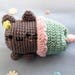 Pusheen in mermaid costume amigurumi pattern - crochet pattern , cat amigurumi pattern , kawaii amigurumi pattern