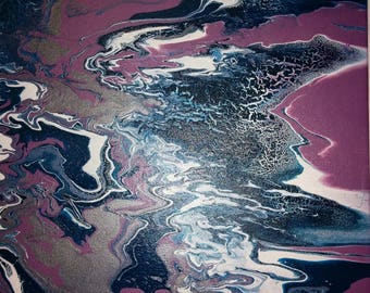 Broken Dreams - Fluid Acrylic abstract canvas