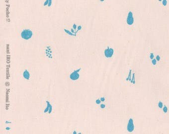 Nani Iro Japanese Fabric Kokka Fruity Pocho AW - D - metallic - fat quarter