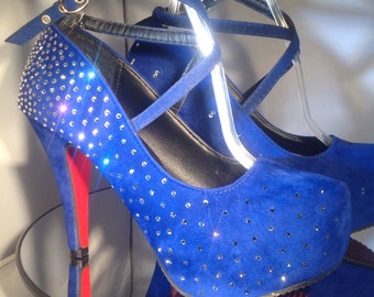 2016 Swarovski Crystal Platform High Heels