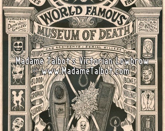 Madame Talbot's Victorian Lowbrow Museum of Death Poster
